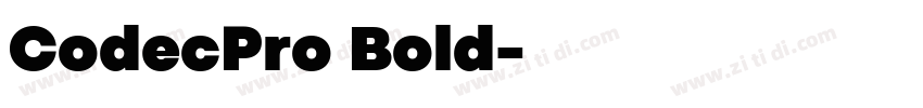 CodecPro Bold字体转换